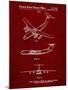 PP944-Burgundy Lockheed C-130 Hercules Airplane Patent Poster-Cole Borders-Mounted Giclee Print