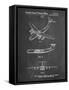 PP944-Chalkboard Lockheed C-130 Hercules Airplane Patent Poster-Cole Borders-Framed Stretched Canvas