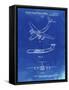 PP944-Faded Blueprint Lockheed C-130 Hercules Airplane Patent Poster-Cole Borders-Framed Stretched Canvas