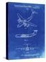 PP944-Faded Blueprint Lockheed C-130 Hercules Airplane Patent Poster-Cole Borders-Stretched Canvas