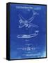 PP944-Faded Blueprint Lockheed C-130 Hercules Airplane Patent Poster-Cole Borders-Framed Stretched Canvas