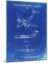 PP944-Faded Blueprint Lockheed C-130 Hercules Airplane Patent Poster-Cole Borders-Mounted Giclee Print