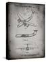 PP944-Faded Grey Lockheed C-130 Hercules Airplane Patent Poster-Cole Borders-Stretched Canvas