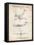 PP944-Vintage Parchment Lockheed C-130 Hercules Airplane Patent Poster-Cole Borders-Framed Stretched Canvas