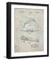 PP945-Antique Grid Parchment Lockheed Electra Airplane Patent Poster-Cole Borders-Framed Giclee Print