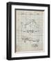 PP945-Antique Grid Parchment Lockheed Electra Airplane Patent Poster-Cole Borders-Framed Giclee Print