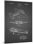 PP945-Black Grid Lockheed Electra Airplane Patent Poster-Cole Borders-Mounted Giclee Print