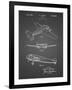 PP945-Black Grid Lockheed Electra Airplane Patent Poster-Cole Borders-Framed Giclee Print