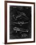 PP945-Black Grunge Lockheed Electra Airplane Patent Poster-Cole Borders-Framed Giclee Print