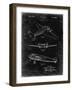 PP945-Black Grunge Lockheed Electra Airplane Patent Poster-Cole Borders-Framed Giclee Print