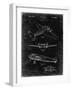 PP945-Black Grunge Lockheed Electra Airplane Patent Poster-Cole Borders-Framed Giclee Print