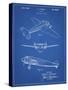PP945-Blueprint Lockheed Electra Airplane Patent Poster-Cole Borders-Stretched Canvas