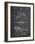 PP945-Chalkboard Lockheed Electra Airplane Patent Poster-Cole Borders-Framed Giclee Print