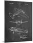 PP945-Chalkboard Lockheed Electra Airplane Patent Poster-Cole Borders-Mounted Giclee Print