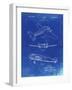 PP945-Faded Blueprint Lockheed Electra Airplane Patent Poster-Cole Borders-Framed Giclee Print