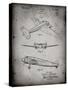 PP945-Faded Grey Lockheed Electra Airplane Patent Poster-Cole Borders-Stretched Canvas