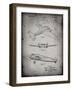 PP945-Faded Grey Lockheed Electra Airplane Patent Poster-Cole Borders-Framed Giclee Print
