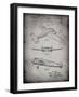 PP945-Faded Grey Lockheed Electra Airplane Patent Poster-Cole Borders-Framed Giclee Print