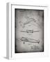 PP945-Faded Grey Lockheed Electra Airplane Patent Poster-Cole Borders-Framed Giclee Print