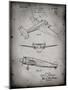 PP945-Faded Grey Lockheed Electra Airplane Patent Poster-Cole Borders-Mounted Giclee Print