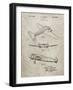 PP945-Sandstone Lockheed Electra Airplane Patent Poster-Cole Borders-Framed Giclee Print