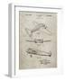 PP945-Sandstone Lockheed Electra Airplane Patent Poster-Cole Borders-Framed Giclee Print