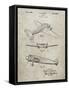 PP945-Sandstone Lockheed Electra Airplane Patent Poster-Cole Borders-Framed Stretched Canvas