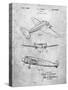 PP945-Slate Lockheed Electra Airplane Patent Poster-Cole Borders-Stretched Canvas