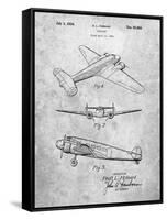 PP945-Slate Lockheed Electra Airplane Patent Poster-Cole Borders-Framed Stretched Canvas