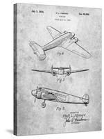 PP945-Slate Lockheed Electra Airplane Patent Poster-Cole Borders-Stretched Canvas