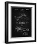 PP945-Vintage Black Lockheed Electra Airplane Patent Poster-Cole Borders-Framed Giclee Print