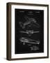 PP945-Vintage Black Lockheed Electra Airplane Patent Poster-Cole Borders-Framed Giclee Print