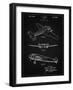 PP945-Vintage Black Lockheed Electra Airplane Patent Poster-Cole Borders-Framed Giclee Print