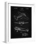 PP945-Vintage Black Lockheed Electra Airplane Patent Poster-Cole Borders-Framed Giclee Print