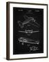 PP945-Vintage Black Lockheed Electra Airplane Patent Poster-Cole Borders-Framed Giclee Print