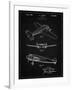 PP945-Vintage Black Lockheed Electra Airplane Patent Poster-Cole Borders-Framed Giclee Print