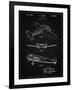 PP945-Vintage Black Lockheed Electra Airplane Patent Poster-Cole Borders-Framed Giclee Print