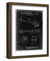 PP946-Black Grunge Lockheed Ford Truck and Trailer Patent Poster-Cole Borders-Framed Giclee Print