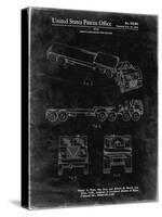 PP946-Black Grunge Lockheed Ford Truck and Trailer Patent Poster-Cole Borders-Stretched Canvas