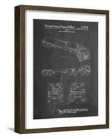 PP946-Chalkboard Lockheed Ford Truck and Trailer Patent Poster-Cole Borders-Framed Giclee Print