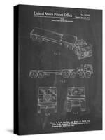 PP946-Chalkboard Lockheed Ford Truck and Trailer Patent Poster-Cole Borders-Stretched Canvas