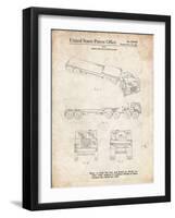 PP946-Vintage Parchment Lockheed Ford Truck and Trailer Patent Poster-Cole Borders-Framed Giclee Print