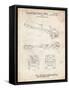 PP946-Vintage Parchment Lockheed Ford Truck and Trailer Patent Poster-Cole Borders-Framed Stretched Canvas