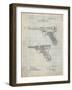 PP947-Antique Grid Parchment Luger Pistol Patent Poster-Cole Borders-Framed Giclee Print