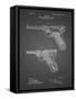 PP947-Black Grid Luger Pistol Patent Poster-Cole Borders-Framed Stretched Canvas