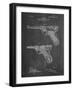 PP947-Chalkboard Luger Pistol Patent Poster-Cole Borders-Framed Giclee Print