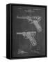 PP947-Chalkboard Luger Pistol Patent Poster-Cole Borders-Framed Stretched Canvas