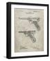 PP947-Sandstone Luger Pistol Patent Poster-Cole Borders-Framed Giclee Print