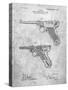 PP947-Slate Luger Pistol Patent Poster-Cole Borders-Stretched Canvas