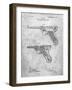 PP947-Slate Luger Pistol Patent Poster-Cole Borders-Framed Giclee Print